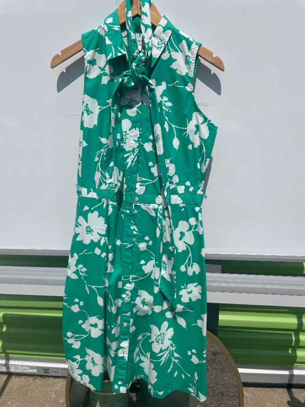 J. Crew Sleeveless Summer Shirt Dress